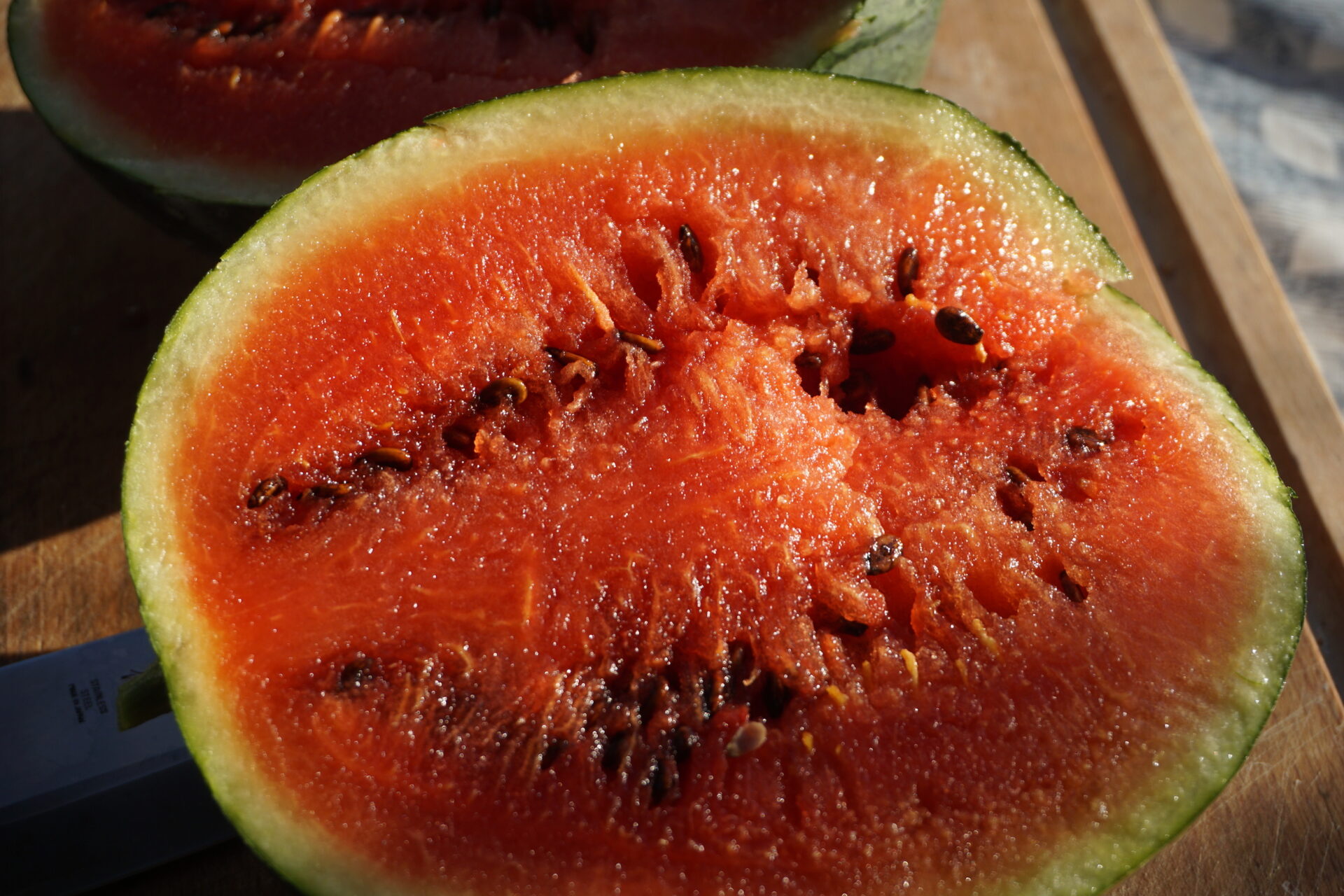 Ripe watermelon on sale